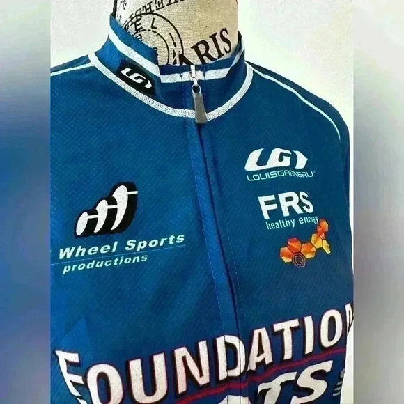 Louis Garneau Men's Cycling Jersey, Santa Barbara Blue, L, Foundation Roots - Picture 6 of 8